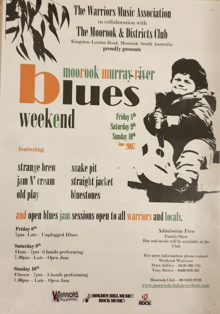 Moorook Districts Club Blues Weekend June 2007